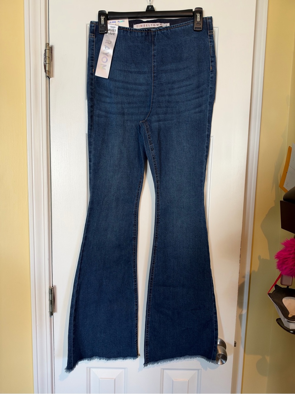 Tinseltown Dark Indigo Flare Jeans